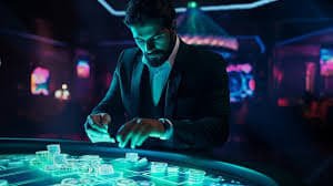 Studio dealer langsung udintogel dengan multi-kamera menampilkan meja blackjack HD dengan dealer profesional
